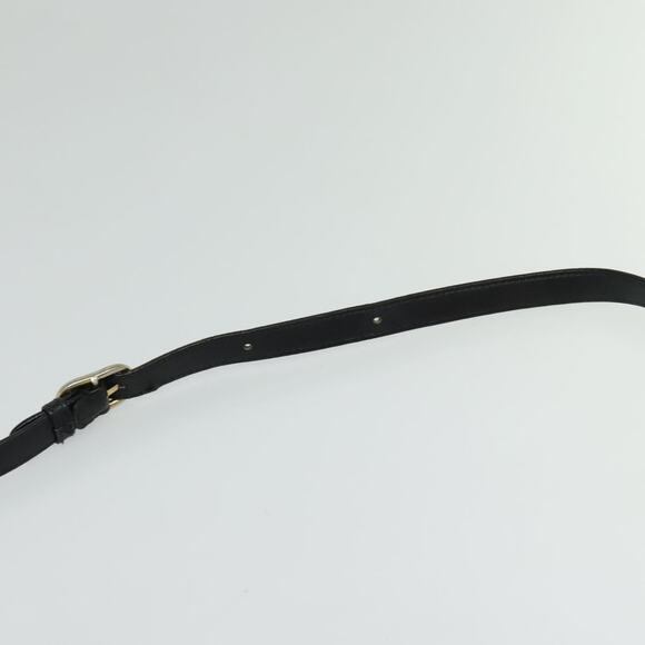 GUCCI Shoulder Bag Leather Black Gold - Picture 8 of 12